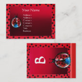 CARTE DE VISITE MONOGRAMME D'ÉCHELLE COLORÉ (Devant / Derrière)