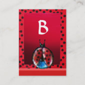 CARTE DE VISITE MONOGRAMME D'ÉCHELLE COLORÉ (Dos)