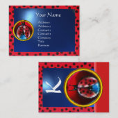 CARTE DE VISITE MONOGRAMME D'ÉCHELLE COLORÉ (Devant / Derrière)