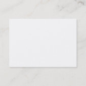Carte De Visite monogramme d'écriture manuscrite gris clair vertic (Dos)