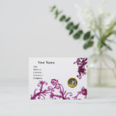 Carte De Visite MONOGRAMME DES BÉRIES MAGIQUES, Platine d'Agate gr (Debout devant)