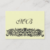 CARTE DE VISITE MONOGRAMME DES DRAGONS CELTIQUES (Dos)