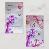 CARTE DE VISITE MONOGRAMME DES ÉPIDÉMIES À BOUTEILLE ET DES ÉPIDÉM (Devant / Derrière)