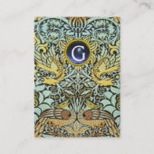 CARTE DE VISITE MONOGRAMME DES FLEURS, DES COQUES DE PAIX ET DES D (Dos)