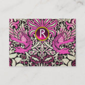 CARTE DE VISITE MONOGRAMME DES FLEURS, DES COQUES DE PAIX ET DES D (Dos)