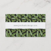 Carte De Visite Monogramme des palmettes | (Dos)