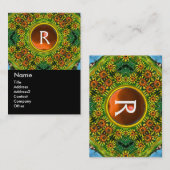 CARTE DE VISITE MONOGRAMME DES SOUS-SOUS-SOUS (Devant / Derrière)