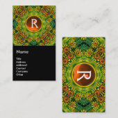 CARTE DE VISITE MONOGRAMME DES SOUS-SOUS-SOUS (Devant / Derrière)