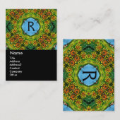 CARTE DE VISITE MONOGRAMME DES SOUS-SOUS-SOUS (Devant / Derrière)