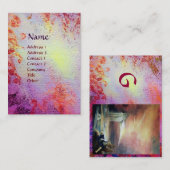 CARTE DE VISITE MONOGRAMME DES SOUVENIRS MYSTIQUES (Devant / Derrière)