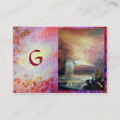 CARTE DE VISITE MONOGRAMME DES SOUVENIRS MYSTIQUES (Dos)