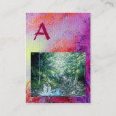 CARTE DE VISITE MONOGRAMME DES SOUVENIRS TOSCANE (Dos)