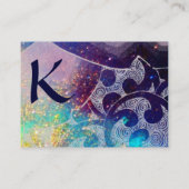 Carte De Visite Monogramme des VAGUES (Dos)