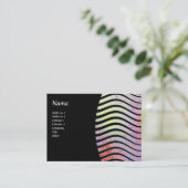 CARTE DE VISITE MONOGRAMME DES VAGUES ABSTRAITES (Debout devant)