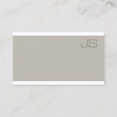 Carte De Visite Monogramme Design élégant Moderne Professionnel Lu (Dos)