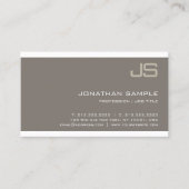 Carte De Visite Monogramme Design élégant Moderne Professionnel Lu (Devant)