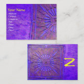 CARTE DE VISITE MONOGRAMME D'ÉTOILES DU MATIN (Devant / Derrière)