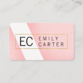 Carte De Visite Monogramme deux tons (Devant)