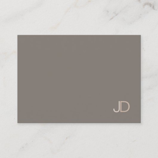 Carte De Visite Monogramme d'harmonie couleur moderne professionne (Devant)