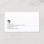 Carte De Visite Monogramme d'investissement immobilier (Dos)