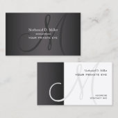 Carte De Visite Monogramme DO-IT-YOURSELF Cendres fumées (Devant / Derrière)