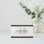 Carte De Visite Monogramme d'or du procureur (Debout devant)