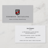 Carte De Visite Monogramme du garde-drapeau du vérificateur de rép (Devant / Derrière)