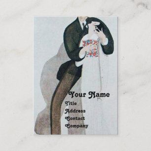 CARTE DE VISITE MONOGRAMME DU MARIAGE DU MARI ET DE LA MARIÉE ROMA