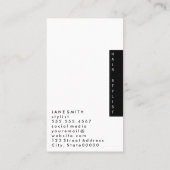 Carte De Visite Monogramme du Motif Tourbillonnant de blocs de cou (Dos)