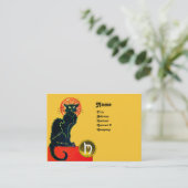 CARTE DE VISITE MONOGRAMME DU PARTI CHAT NOIR (Debout devant)