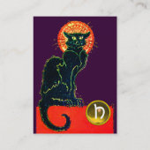 CARTE DE VISITE MONOGRAMME DU PARTI CHAT NOIR (Dos)