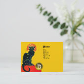 CARTE DE VISITE MONOGRAMME DU PARTI CHAT NOIR (Debout devant)