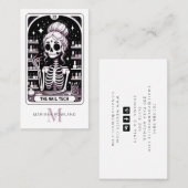 Carte de visite monogramme du technicien des ongle (Devant / Derrière)