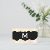 Carte De Visite Monogramme | Éclairage (Debout devant)