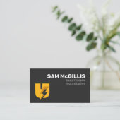 Carte De Visite Monogramme électrique U (Debout devant)