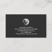 Carte De Visite Monogramme électrique V (Dos)