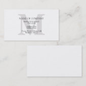Carte De Visite Monogramme élégant classique élégant Élégant Monog (Devant / Derrière)