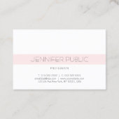 Carte De Visite Monogramme élégant Design simple Design tendance L (Dos)