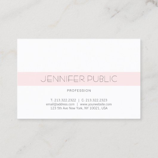 Carte De Visite Monogramme élégant Design simple Design tendance L (Dos)