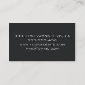 Carte De Visite monogramme élégant et professionnel (Dos)