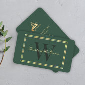 Carte De Visite Monogramme élégant minimaliste moderne professionn