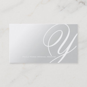 Carte De Visite Monogramme élégant moderne A