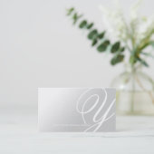 Carte De Visite Monogramme élégant moderne A (Debout devant)