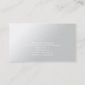 Carte De Visite Monogramme élégant moderne A (Dos)