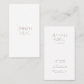 Carte De Visite Monogramme élégant moderne design professionnel (Devant / Derrière)