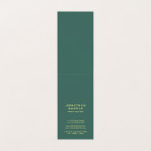 Carte De Visite Monogramme élégant moderne Tente initiale Plier ve (Intérieur déplié)