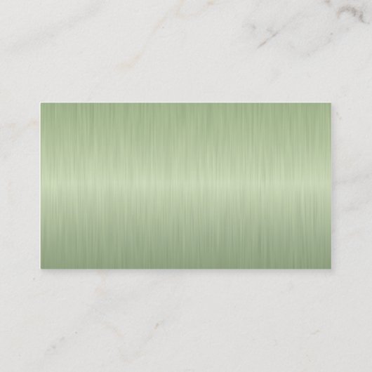 Carte De Visite Monogramme en acier brossé de la périphérie exécut (Dos)