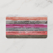 Carte De Visite Monogramme en bois (Dos)