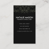 Carte De Visite Monogramme en bois avec Motif Mandala (Dos)