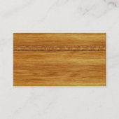 Carte De Visite Monogramme en bois D (Dos)